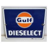 Gulf Dieselect Diesel SSP Pump Sign