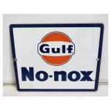 Gulf No-Nox SSP Gas Pump Sign