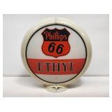 Phillips 66 Ethyl Gasoline 13.5" Complete Globe