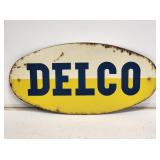 Delco Batteries Painted Sign