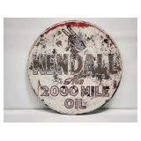 1947 Kendall Motor Oil 24" Round Sign