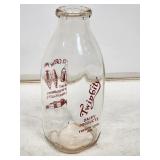 Twin City Dairy 1 Quart Milk Bottle