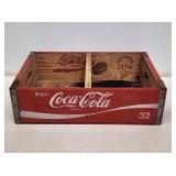 1974 Coca-Cola Red Wooden Bottle Crate