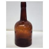 Wright and Taylor Louisville, KY Amber Bottle