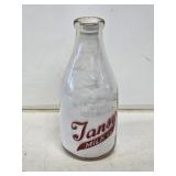 Tansy Milk Co. 1/2 Gallon Glass Milk Bottle