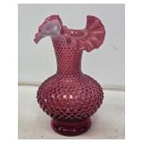 Fenton Art Glass Hobnail Opalescent Vase