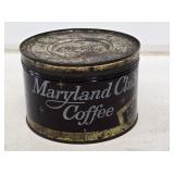 Maryland Club Coffee Metal Advertising Can