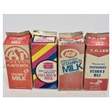 4 Advertising Cardboard Milk Cartons