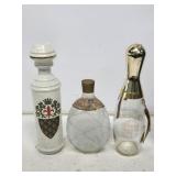 3 Glass Whiskey Decanters