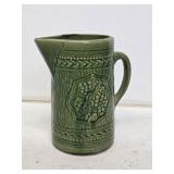 McCoy Pottery Yelloware Green Glazed Pitcher