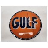 Gulf Gasoline 13.5" Gas Pump Lens Kit