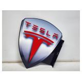 Tesla Automobile Metal Flange Sign