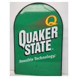 Quaker State Motor Oil Metal Curb Sign