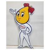 Esso Girl Diecut Metal Sign