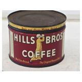 Hills Bros. Coffee 1/2 lb Metal Advertising Can