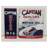 2 Capitan Parlube Motor Oil SST Signs