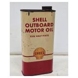 NOS Shell Outboard Motor Oil Can