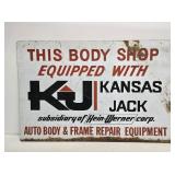 Kansas Jack Body Repair Double Sided Sign