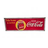 1938 Coca-Cola "Take Home a Carton" SST Sign