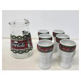 Coca-Cola China Mugs and Glass Pitcher