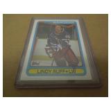 1990 TOPPS NHL CARD AUTO LINDY RUFF NY RANGERS