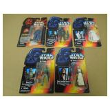 5 1995-98 SW POTF/EP1 FIGS BEN FETT LEIA PALP. NIB