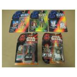 5 1995-98 SW POTF/EP1 FIGS LUKE HAN R2 WATTO NIB