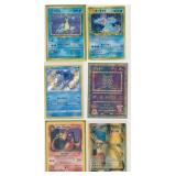 6 1997-21 POKEMON LAPRAS MEW CHARIZARD HOLO+JAPAN