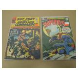 2 MARVEL/DC SGT FURY HOWLING #20 SUPERBOY #160 SA