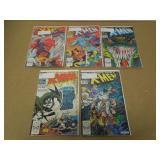 5 MARVEL X-MEN #230-233,235 COPPER KEY HIGHER GRD