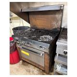 Garland Natural Gas 6 Burner Range w/ Oven