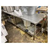 8ï¿½ Stainless Steel Work Table w/ Can Opener