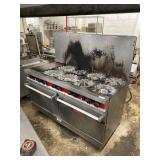 Vulcan 8 Burner Range, 12ï¿½ Flattop & 2 Ovens