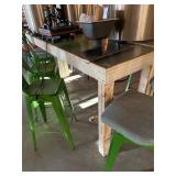 84ï¿½ Bar Height Wooden Table