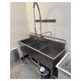 57ï¿½ 3 Compartment Sink & Pre Rinse Faucet