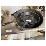 2 Cast Iron Fry Pans