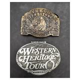 Vtg belt buckles western heritage Yukon Territory