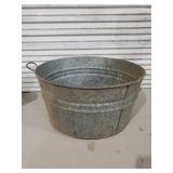 Galvanized tub