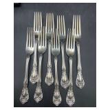 Sterling silver Alvin Chateau Rose Forks 370 grams