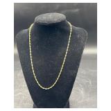 14k yellow gold necklace 3.3 grams