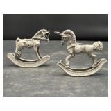 Mini SPOONTIQUES Rocking Horse Pewter 1982