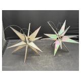 Stained Glass Sun Catcher 12 Point Star Iridescent