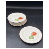 Vintage unmarked rose 6ï¿½ plates