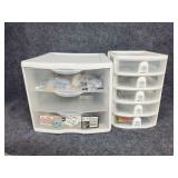 Plastic organizers and contents hardware