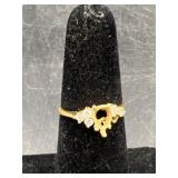 14k yellow gold ring setting 1.5 grams total