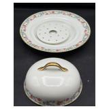 3pc Limoges butter dish