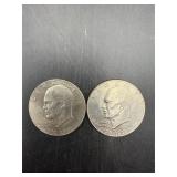 2 1776-1976  Eisenhower One Dollar US Bicentennial