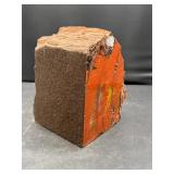 Vintage Petrified Wood Red Bookend