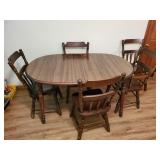 Dining table and 5 chairs