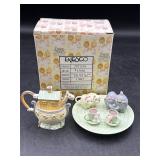 Precious Moments Noahï¿½s ark mini tea set